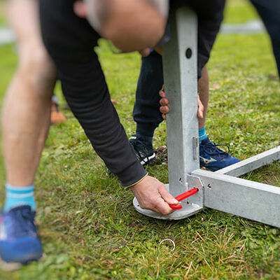 Montage cage cross-training Bernard Bodin Sports